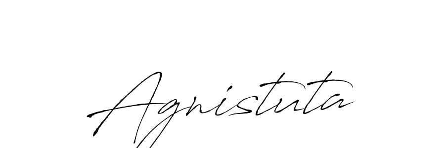 Use a signature maker to create a handwritten signature online. With this signature software, you can design (Antro_Vectra) your own signature for name Agnistuta. Agnistuta signature style 6 images and pictures png