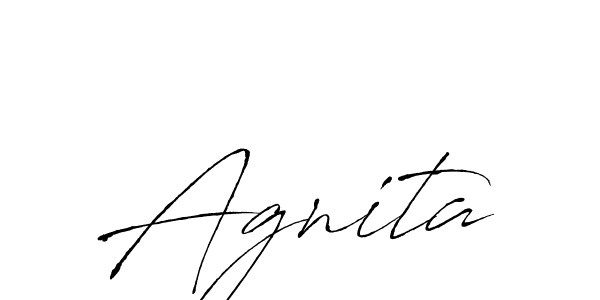 Make a beautiful signature design for name Agnita. Use this online signature maker to create a handwritten signature for free. Agnita signature style 6 images and pictures png