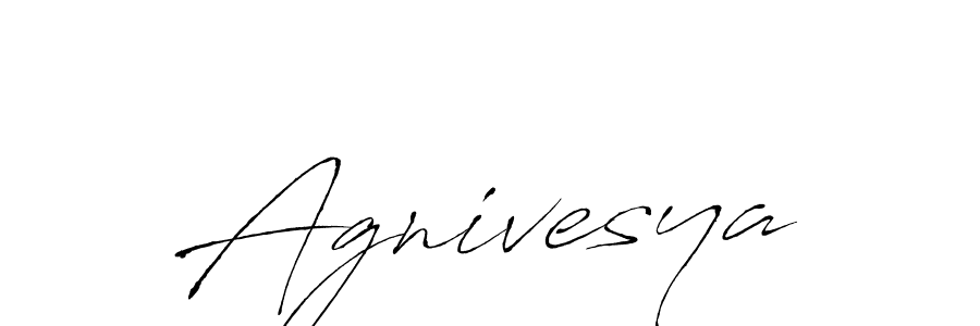 How to make Agnivesya name signature. Use Antro_Vectra style for creating short signs online. This is the latest handwritten sign. Agnivesya signature style 6 images and pictures png