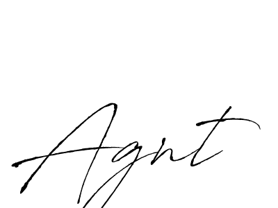 Design your own signature with our free online signature maker. With this signature software, you can create a handwritten (Antro_Vectra) signature for name Agnt. Agnt signature style 6 images and pictures png