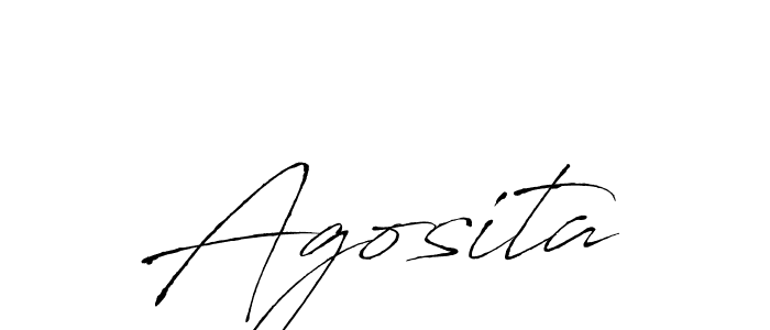 Create a beautiful signature design for name Agosita. With this signature (Antro_Vectra) fonts, you can make a handwritten signature for free. Agosita signature style 6 images and pictures png