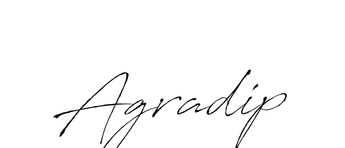 The best way (Antro_Vectra) to make a short signature is to pick only two or three words in your name. The name Agradip include a total of six letters. For converting this name. Agradip signature style 6 images and pictures png