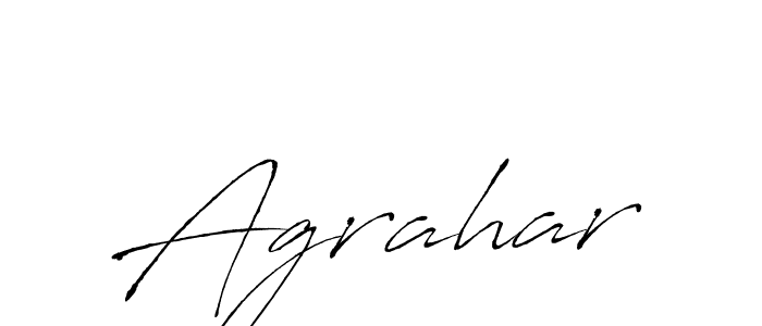 Create a beautiful signature design for name Agrahar. With this signature (Antro_Vectra) fonts, you can make a handwritten signature for free. Agrahar signature style 6 images and pictures png