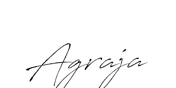 Make a beautiful signature design for name Agraja. With this signature (Antro_Vectra) style, you can create a handwritten signature for free. Agraja signature style 6 images and pictures png