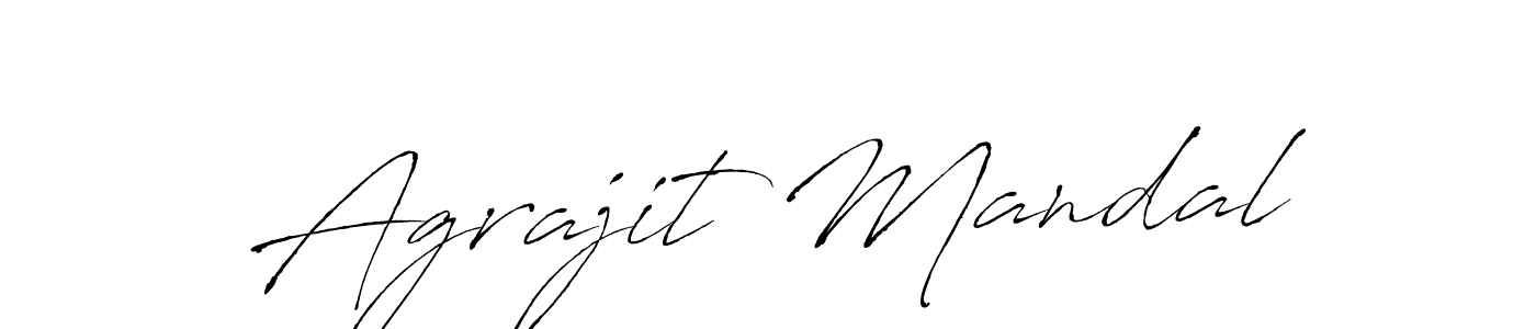 Agrajit Mandal stylish signature style. Best Handwritten Sign (Antro_Vectra) for my name. Handwritten Signature Collection Ideas for my name Agrajit Mandal. Agrajit Mandal signature style 6 images and pictures png
