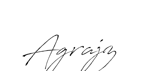 You should practise on your own different ways (Antro_Vectra) to write your name (Agrajz) in signature. don't let someone else do it for you. Agrajz signature style 6 images and pictures png