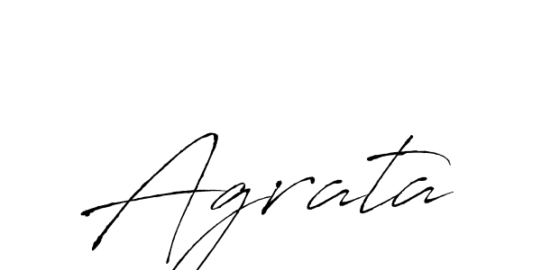 Design your own signature with our free online signature maker. With this signature software, you can create a handwritten (Antro_Vectra) signature for name Agrata. Agrata signature style 6 images and pictures png