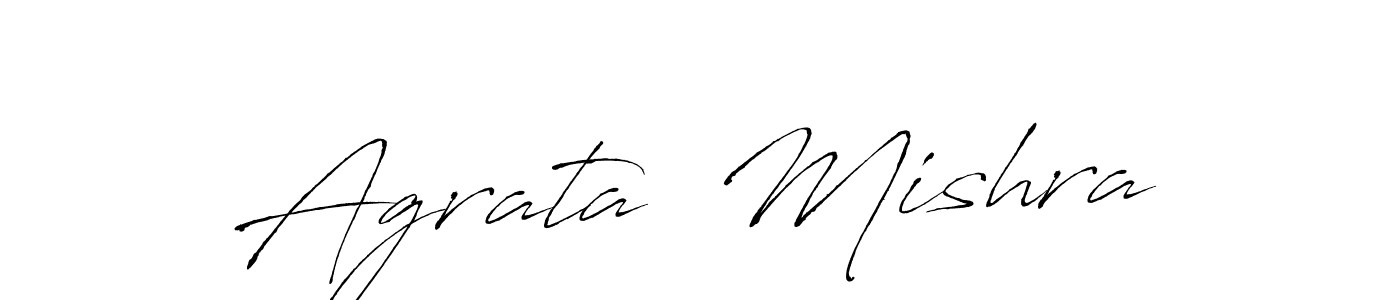 Agrata  Mishra stylish signature style. Best Handwritten Sign (Antro_Vectra) for my name. Handwritten Signature Collection Ideas for my name Agrata  Mishra. Agrata  Mishra signature style 6 images and pictures png