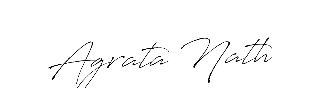 Make a beautiful signature design for name Agrata Nath. With this signature (Antro_Vectra) style, you can create a handwritten signature for free. Agrata Nath signature style 6 images and pictures png