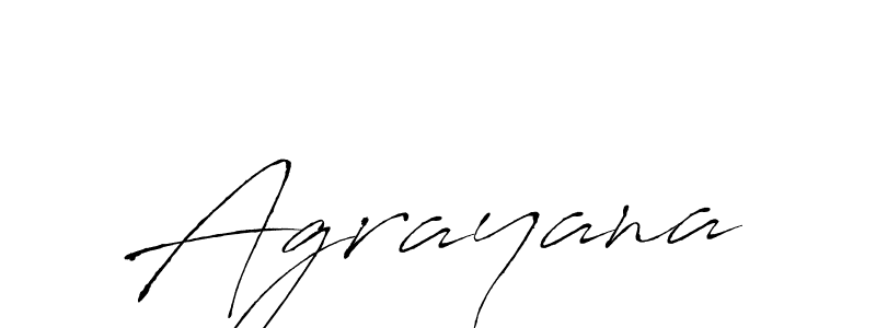 Make a beautiful signature design for name Agrayana. With this signature (Antro_Vectra) style, you can create a handwritten signature for free. Agrayana signature style 6 images and pictures png