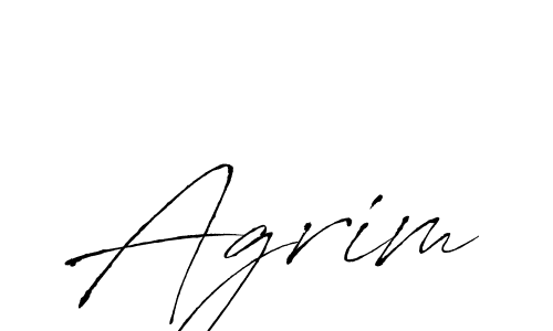 Create a beautiful signature design for name Agrim. With this signature (Antro_Vectra) fonts, you can make a handwritten signature for free. Agrim signature style 6 images and pictures png