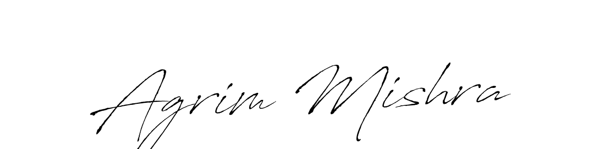 Agrim Mishra stylish signature style. Best Handwritten Sign (Antro_Vectra) for my name. Handwritten Signature Collection Ideas for my name Agrim Mishra. Agrim Mishra signature style 6 images and pictures png