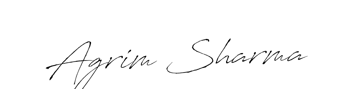 Check out images of Autograph of Agrim Sharma name. Actor Agrim Sharma Signature Style. Antro_Vectra is a professional sign style online. Agrim Sharma signature style 6 images and pictures png