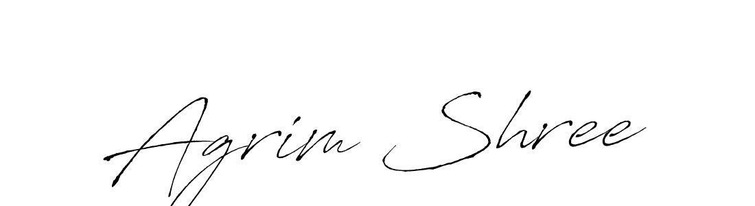 Design your own signature with our free online signature maker. With this signature software, you can create a handwritten (Antro_Vectra) signature for name Agrim Shree. Agrim Shree signature style 6 images and pictures png