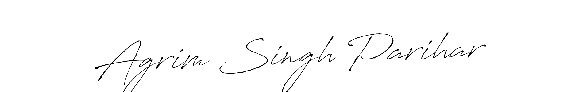 You should practise on your own different ways (Antro_Vectra) to write your name (Agrim Singh Parihar) in signature. don't let someone else do it for you. Agrim Singh Parihar signature style 6 images and pictures png