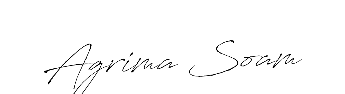 Also You can easily find your signature by using the search form. We will create Agrima Soam name handwritten signature images for you free of cost using Antro_Vectra sign style. Agrima Soam signature style 6 images and pictures png