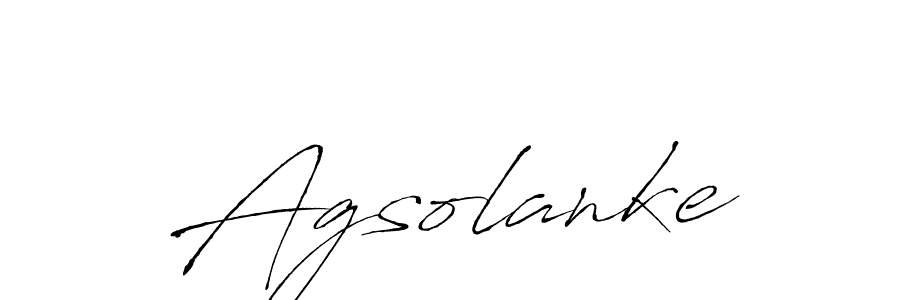 Also we have Agsolanke name is the best signature style. Create professional handwritten signature collection using Antro_Vectra autograph style. Agsolanke signature style 6 images and pictures png