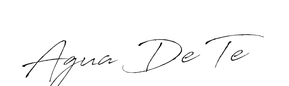 The best way (Antro_Vectra) to make a short signature is to pick only two or three words in your name. The name Agua De Te include a total of six letters. For converting this name. Agua De Te signature style 6 images and pictures png