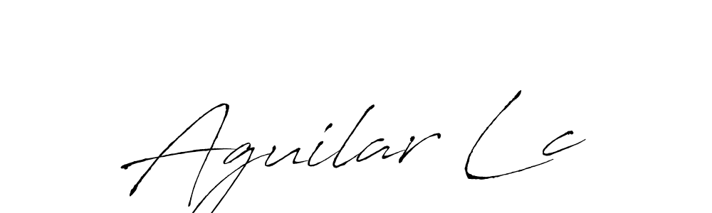 The best way (Antro_Vectra) to make a short signature is to pick only two or three words in your name. The name Aguilar Lc include a total of six letters. For converting this name. Aguilar Lc signature style 6 images and pictures png