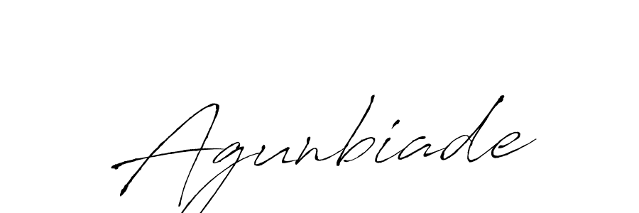 Also we have Agunbiade name is the best signature style. Create professional handwritten signature collection using Antro_Vectra autograph style. Agunbiade signature style 6 images and pictures png