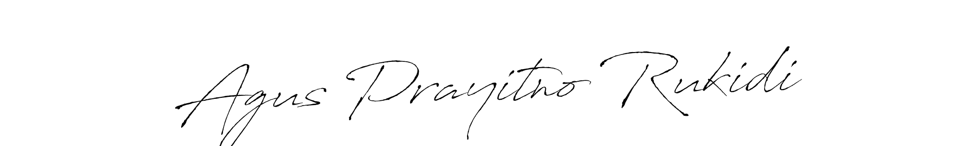 Design your own signature with our free online signature maker. With this signature software, you can create a handwritten (Antro_Vectra) signature for name Agus Prayitno Rukidi. Agus Prayitno Rukidi signature style 6 images and pictures png