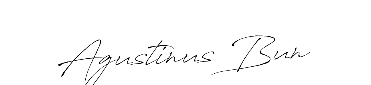 Also we have Agustinus Bun name is the best signature style. Create professional handwritten signature collection using Antro_Vectra autograph style. Agustinus Bun signature style 6 images and pictures png