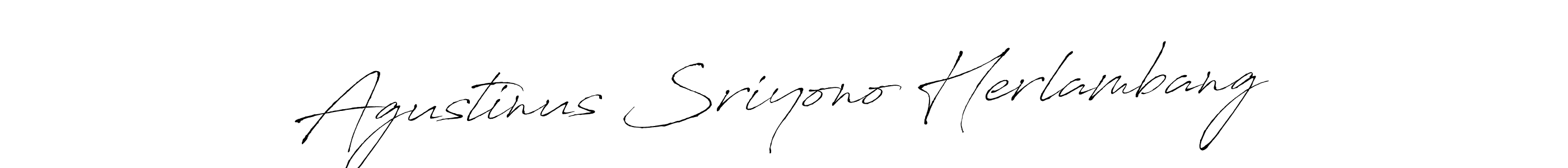 Antro_Vectra is a professional signature style that is perfect for those who want to add a touch of class to their signature. It is also a great choice for those who want to make their signature more unique. Get Agustinus Sriyono Herlambang name to fancy signature for free. Agustinus Sriyono Herlambang signature style 6 images and pictures png