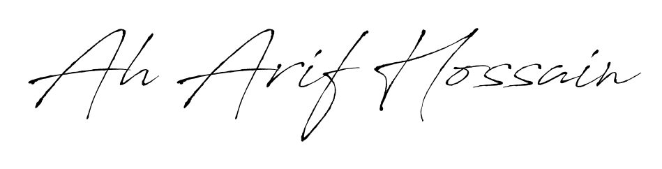 Make your name Ah Arif Hossain memorable on every contract using Antro_Vectra autograph style. Instant transparent background export available. Ah Arif Hossain signature style 6 images and pictures png
