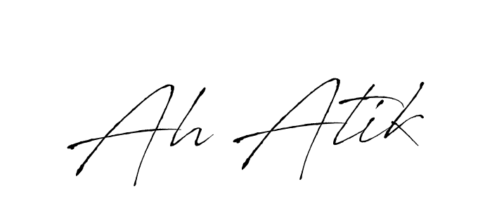 Design your own signature with our free online signature maker. With this signature software, you can create a handwritten (Antro_Vectra) signature for name Ah Atik. Ah Atik signature style 6 images and pictures png