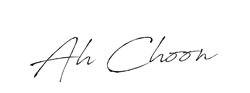 Design your own signature with our free online signature maker. With this signature software, you can create a handwritten (Antro_Vectra) signature for name Ah Choon. Ah Choon signature style 6 images and pictures png