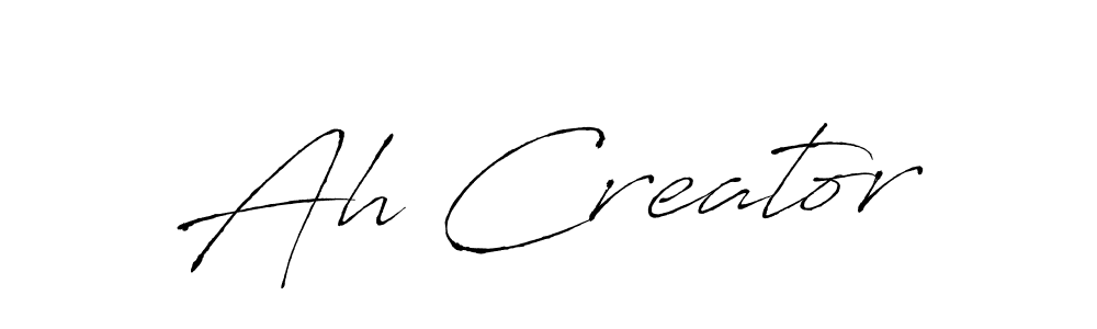 How to Draw Ah Creator signature style? Antro_Vectra is a latest design signature styles for name Ah Creator. Ah Creator signature style 6 images and pictures png