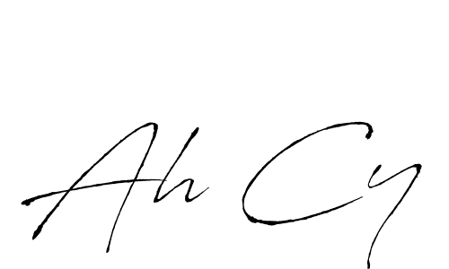 if you are searching for the best signature style for your name Ah Cy. so please give up your signature search. here we have designed multiple signature styles  using Antro_Vectra. Ah Cy signature style 6 images and pictures png