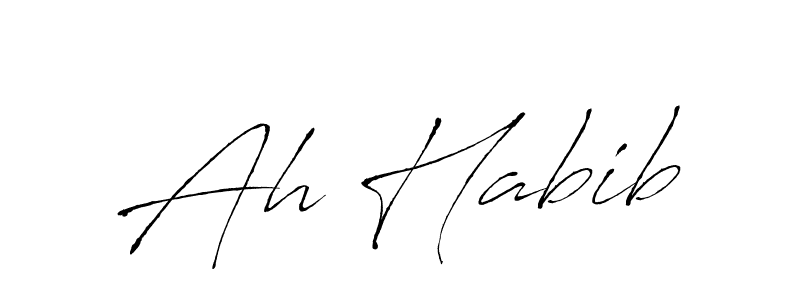 Use a signature maker to create a handwritten signature online. With this signature software, you can design (Antro_Vectra) your own signature for name Ah Habib. Ah Habib signature style 6 images and pictures png
