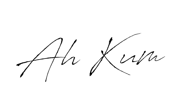 Use a signature maker to create a handwritten signature online. With this signature software, you can design (Antro_Vectra) your own signature for name Ah Kum. Ah Kum signature style 6 images and pictures png