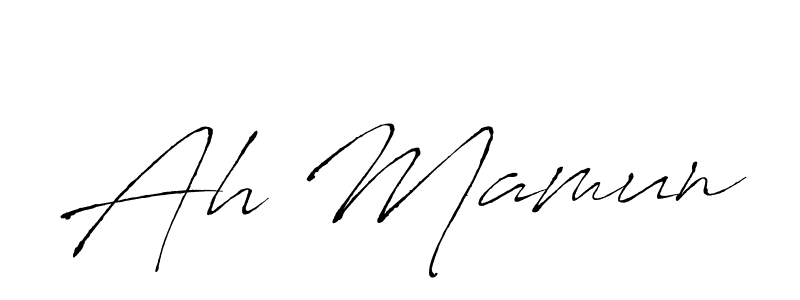 The best way (Antro_Vectra) to make a short signature is to pick only two or three words in your name. The name Ah Mamun include a total of six letters. For converting this name. Ah Mamun signature style 6 images and pictures png