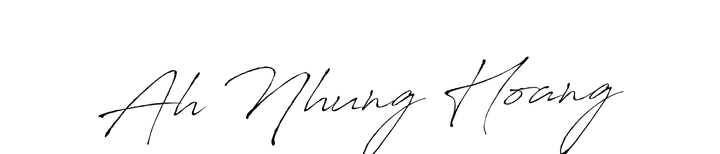 Here are the top 10 professional signature styles for the name Ah Nhung Hoang. These are the best autograph styles you can use for your name. Ah Nhung Hoang signature style 6 images and pictures png