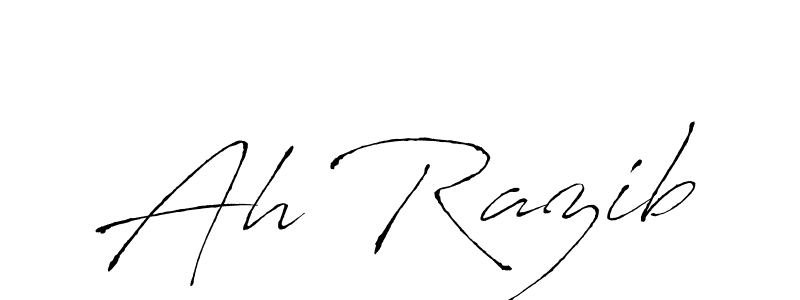 Create a beautiful signature design for name Ah Razib. With this signature (Antro_Vectra) fonts, you can make a handwritten signature for free. Ah Razib signature style 6 images and pictures png