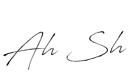 Also You can easily find your signature by using the search form. We will create Ah Sh name handwritten signature images for you free of cost using Antro_Vectra sign style. Ah Sh signature style 6 images and pictures png