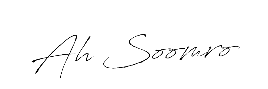How to Draw Ah Soomro signature style? Antro_Vectra is a latest design signature styles for name Ah Soomro. Ah Soomro signature style 6 images and pictures png