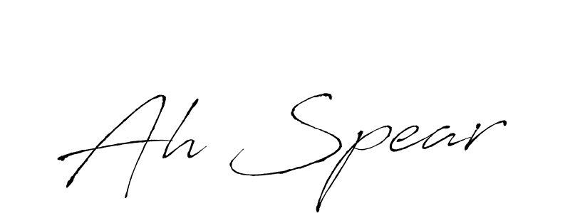 if you are searching for the best signature style for your name Ah Spear. so please give up your signature search. here we have designed multiple signature styles  using Antro_Vectra. Ah Spear signature style 6 images and pictures png