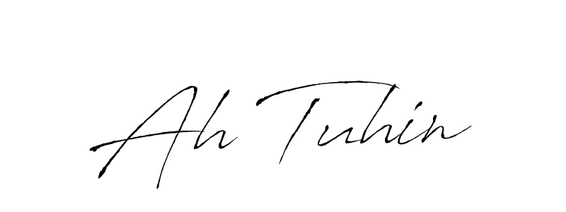 Create a beautiful signature design for name Ah Tuhin. With this signature (Antro_Vectra) fonts, you can make a handwritten signature for free. Ah Tuhin signature style 6 images and pictures png