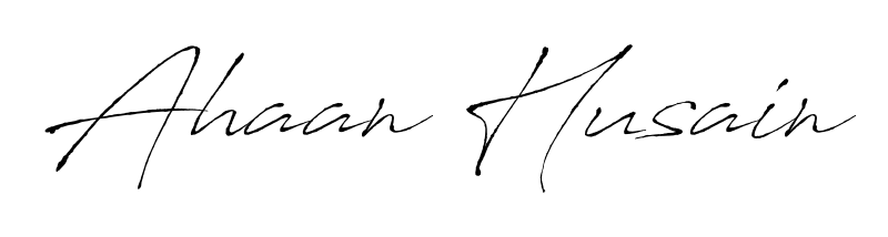Designed for modern professionals: Ahaan Husain name signature crafted with Antro_Vectra script. Ready for digital PDF workflows. Ahaan Husain signature style 6 images and pictures png