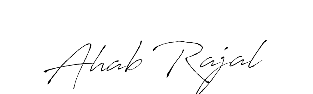 You can use this online signature creator to create a handwritten signature for the name Ahab Rajal. This is the best online autograph maker. Ahab Rajal signature style 6 images and pictures png