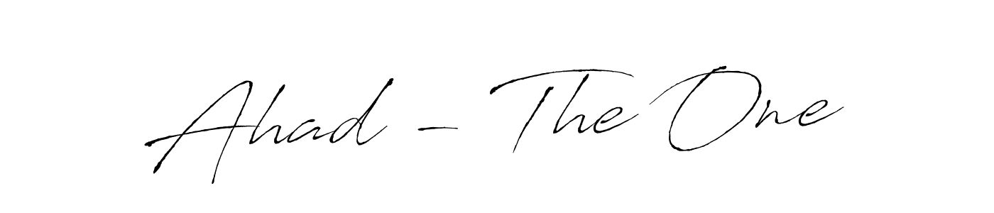 Use a signature maker to create a handwritten signature online. With this signature software, you can design (Antro_Vectra) your own signature for name Ahad - The One. Ahad - The One signature style 6 images and pictures png