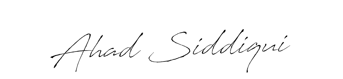 Make a beautiful signature design for name Ahad Siddiqui. With this signature (Antro_Vectra) style, you can create a handwritten signature for free. Ahad Siddiqui signature style 6 images and pictures png
