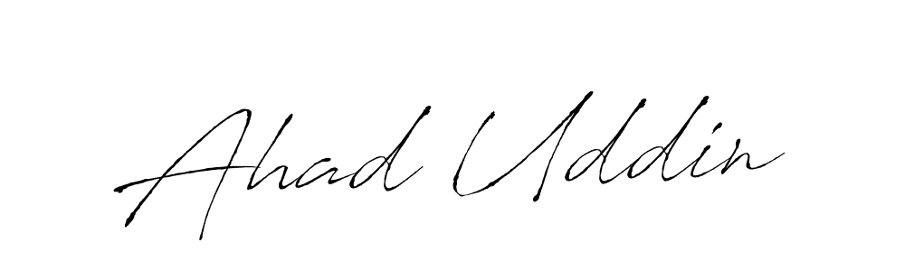 Design your own signature with our free online signature maker. With this signature software, you can create a handwritten (Antro_Vectra) signature for name Ahad Uddin. Ahad Uddin signature style 6 images and pictures png