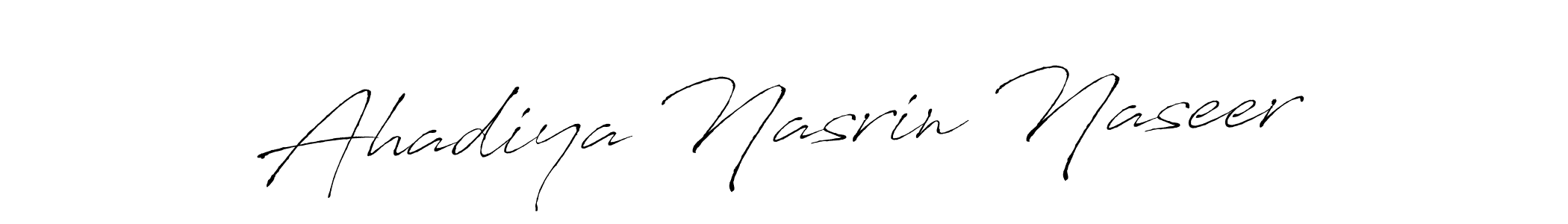 You can use this online signature creator to create a handwritten signature for the name Ahadiya Nasrin Naseer. This is the best online autograph maker. Ahadiya Nasrin Naseer signature style 6 images and pictures png