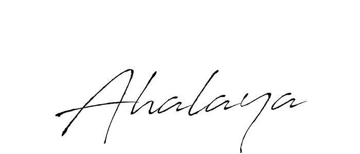 Use a signature maker to create a handwritten signature online. With this signature software, you can design (Antro_Vectra) your own signature for name Ahalaya. Ahalaya signature style 6 images and pictures png