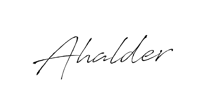 Use a signature maker to create a handwritten signature online. With this signature software, you can design (Antro_Vectra) your own signature for name Ahalder. Ahalder signature style 6 images and pictures png