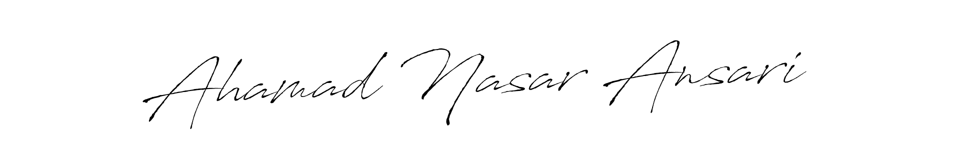 Also You can easily find your signature by using the search form. We will create Ahamad Nasar Ansari name handwritten signature images for you free of cost using Antro_Vectra sign style. Ahamad Nasar Ansari signature style 6 images and pictures png